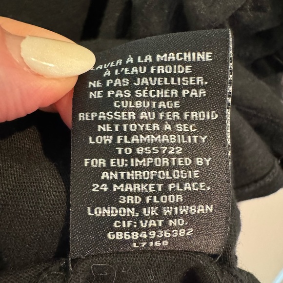 Lea & Viola by Anthropologie Black Short Sleeve Top Size 1X - Picture 6 of 11